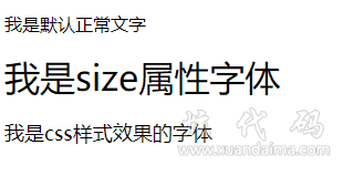 字体大小案例