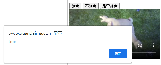 音频或视频是否被静音